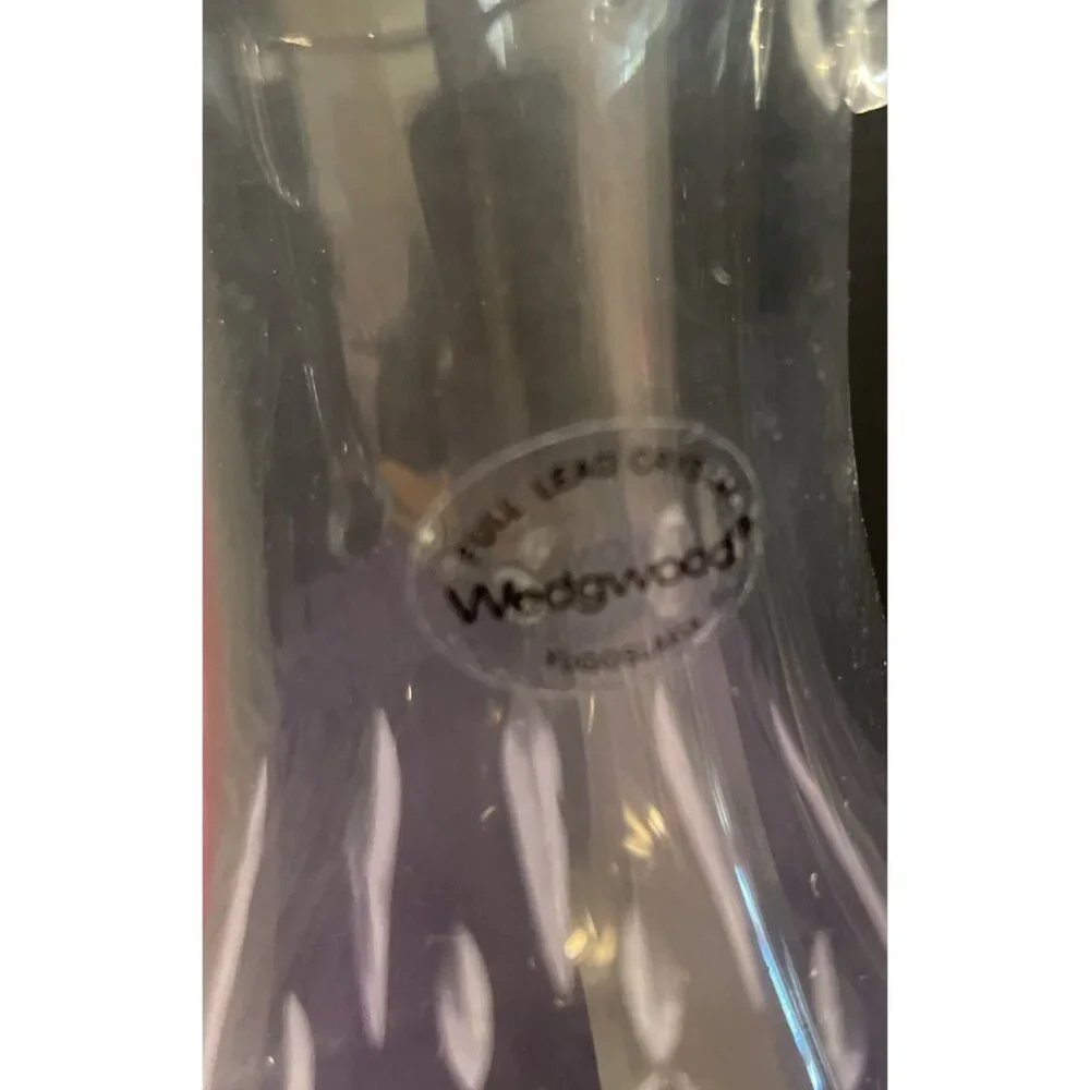 Wedgwood Full Lead Crystal‎ Carafe Decanter Pitcher 9 Inch Heavy Vintage Elegant